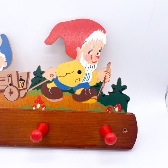 German Vintage Childs Coat Rack Knome Wagon - Picture 2 of 12